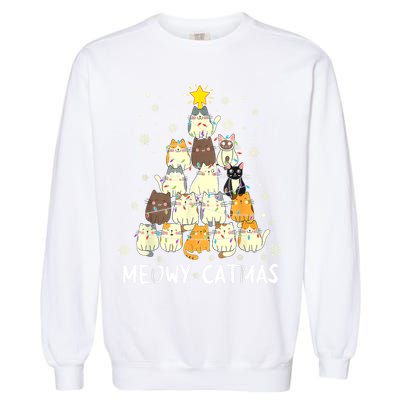 Meowy Catmas Garment-Dyed Sweatshirt