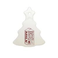 Milk Carton Missing Bigfoot Ceramic Tree Ornament