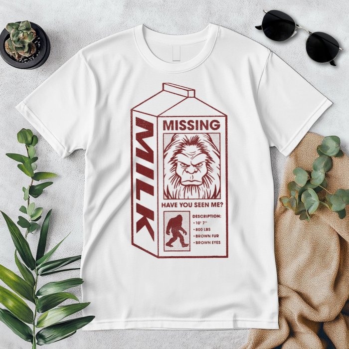 Milk Carton Missing Bigfoot Premium T-Shirt