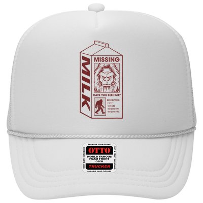 Milk Carton Missing Bigfoot Trucker Hat