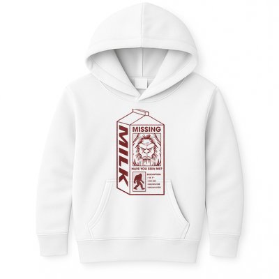 Milk Carton Missing Bigfoot Kids Hoodie