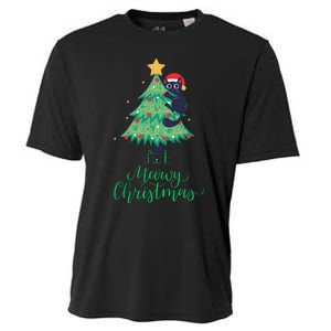 Meowy Christmas Cooling Performance Crew T-Shirt