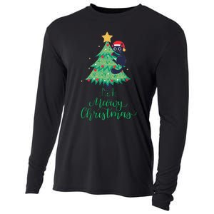 Meowy Christmas Cooling Performance Long Sleeve Crew