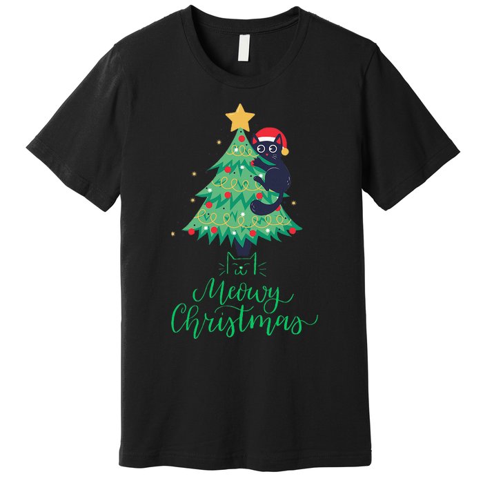 Meowy Christmas Premium T-Shirt