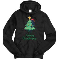 Meowy Christmas Tie Dye Hoodie