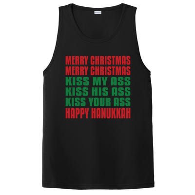 Merry Christmas My Ass Funny Hanukkah Vacation Gift PosiCharge Competitor Tank