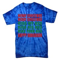 Merry Christmas My Ass Funny Hanukkah Vacation Gift Tie-Dye T-Shirt