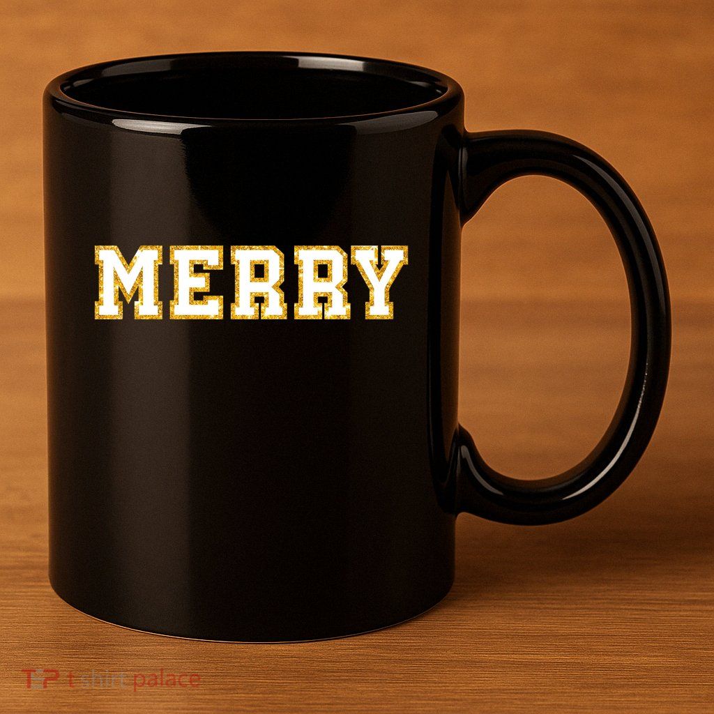 Merry Christmas 11oz C Handle Ceramic Mug