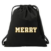 Merry Christmas Drawstring Bag
