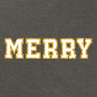 Merry Christmas Cotton Canvas Backpack