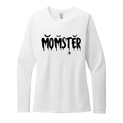 Momster Couple Matching Family Mom Dad Halloween Party Womens CVC Long Sleeve Shirt