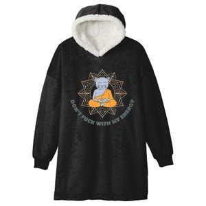 Meditating Cat Hooded Wearable Blanket