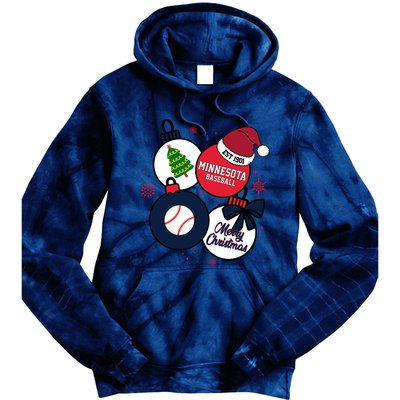 Merry Christmas Minnesota Baseball Est 1901 Tie Dye Hoodie