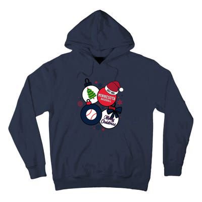 Merry Christmas Minnesota Baseball Est 1901 Tall Hoodie