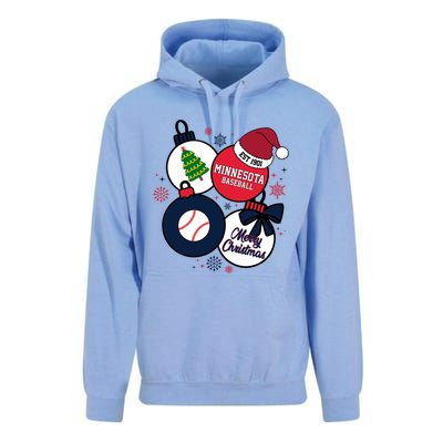 Merry Christmas Minnesota Baseball Est 1901 Unisex Surf Hoodie