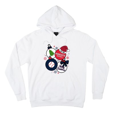 Merry Christmas Minnesota Baseball Est 1901 Hoodie