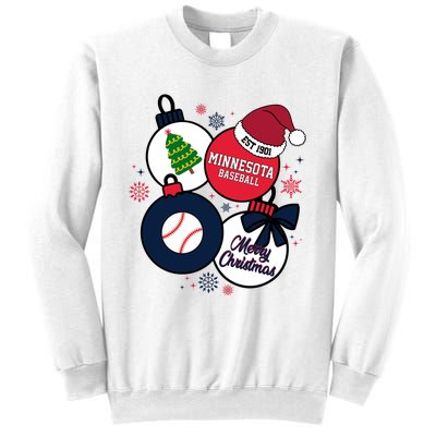 Merry Christmas Minnesota Baseball Est 1901 Sweatshirt