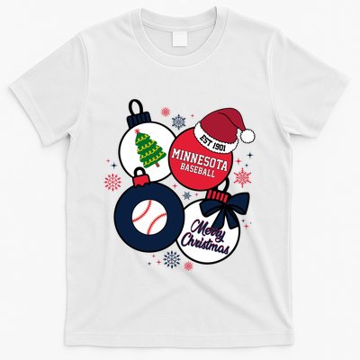 Merry Christmas Minnesota Baseball Est 1901 T-Shirt