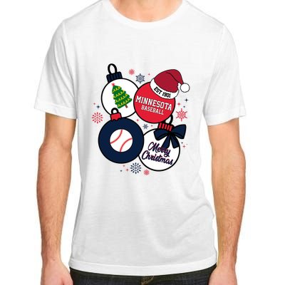 Merry Christmas Minnesota Baseball Est 1901 Adult ChromaSoft Performance T-Shirt