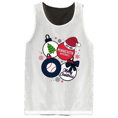 Merry Christmas Minnesota Baseball Est 1901 Mesh Reversible Basketball Jersey Tank