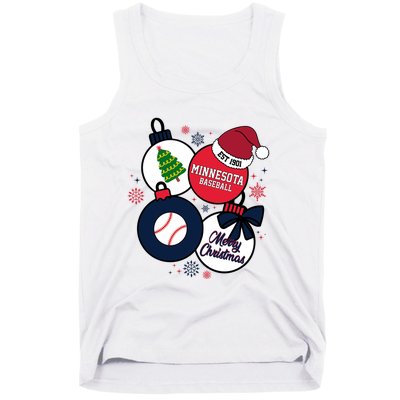 Merry Christmas Minnesota Baseball Est 1901 Tank Top