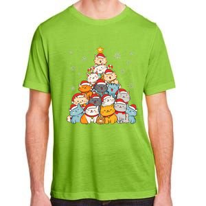 Merry Catmas Merry Christmas Tree Cat Lover Adult ChromaSoft Performance T-Shirt