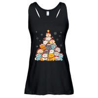 Merry Catmas Merry Christmas Tree Cat Lover Ladies Essential Flowy Tank