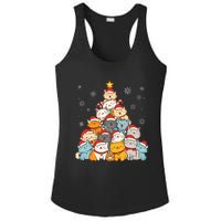 Merry Catmas Merry Christmas Tree Cat Lover Ladies PosiCharge Competitor Racerback Tank