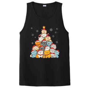 Merry Catmas Merry Christmas Tree Cat Lover PosiCharge Competitor Tank