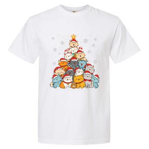 Merry Catmas Merry Christmas Tree Cat Lover Garment-Dyed Heavyweight T-Shirt