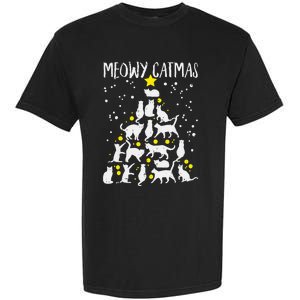 Merry Catmas Meow Christmas Tree Catmas Cat Christmas Xmas Garment-Dyed Heavyweight T-Shirt