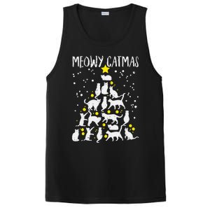 Merry Catmas Meow Christmas Tree Catmas Cat Christmas Xmas PosiCharge Competitor Tank