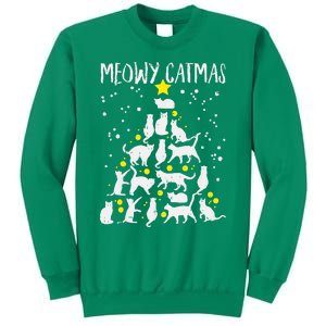 Merry Catmas Meow Christmas Tree Catmas Cat Christmas Xmas Sweatshirt