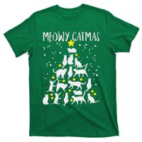 Merry Catmas Meow Christmas Tree Catmas Cat Christmas Xmas T-Shirt