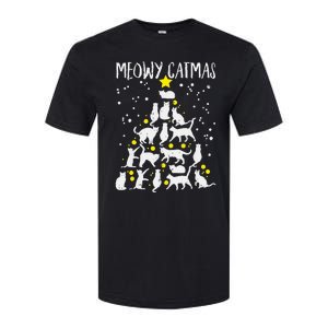 Merry Catmas Meow Christmas Tree Catmas Cat Christmas Xmas Softstyle CVC T-Shirt