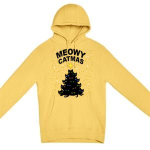 Meowy Christmas Premium Pullover Hoodie