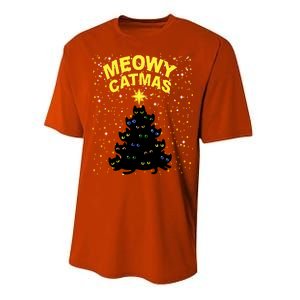 Meowy Christmas Performance Sprint T-Shirt