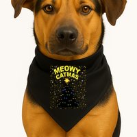 Meowy Christmas USA-Made Doggie Bandana