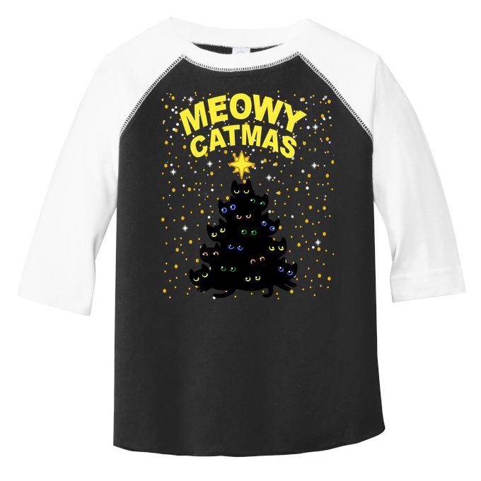 Meowy Christmas Toddler Fine Jersey T-Shirt
