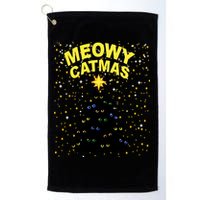 Meowy Christmas Golf Towel
