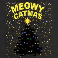 Meowy Christmas Golf Towel