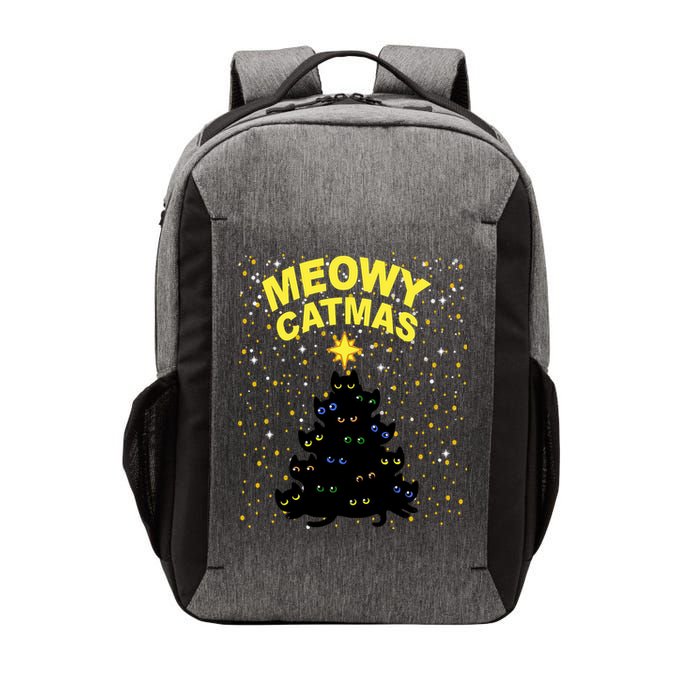 Meowy Christmas Vector Backpack
