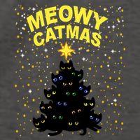 Meowy Christmas Vector Backpack