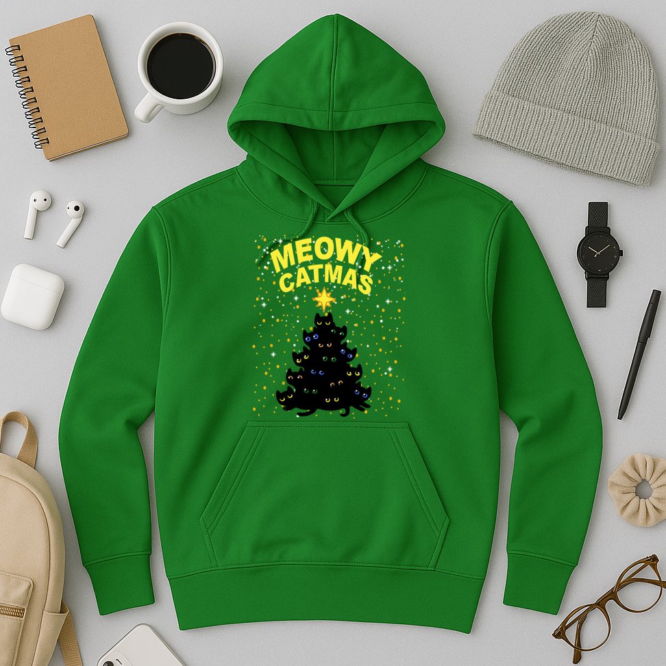 Meowy Christmas Hoodie