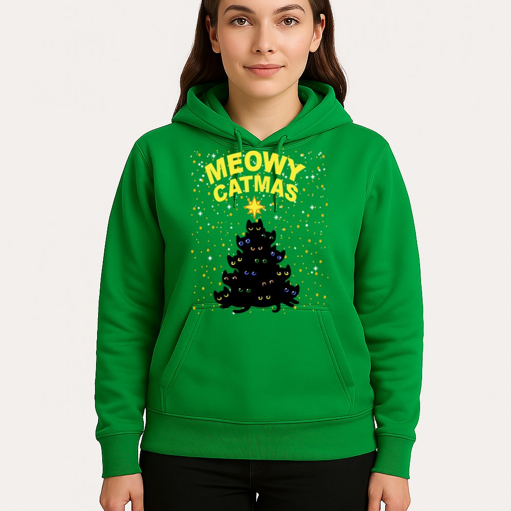 Meowy Christmas Hoodie