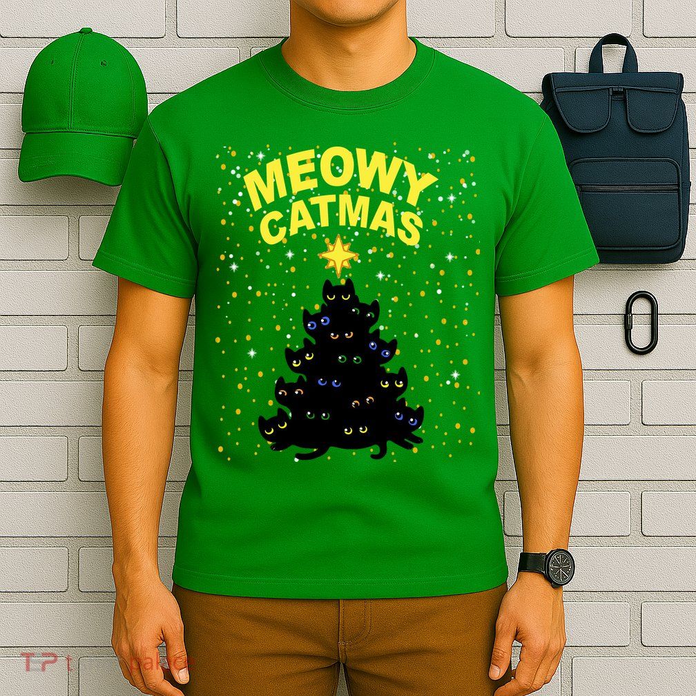 Meowy Christmas T-Shirt