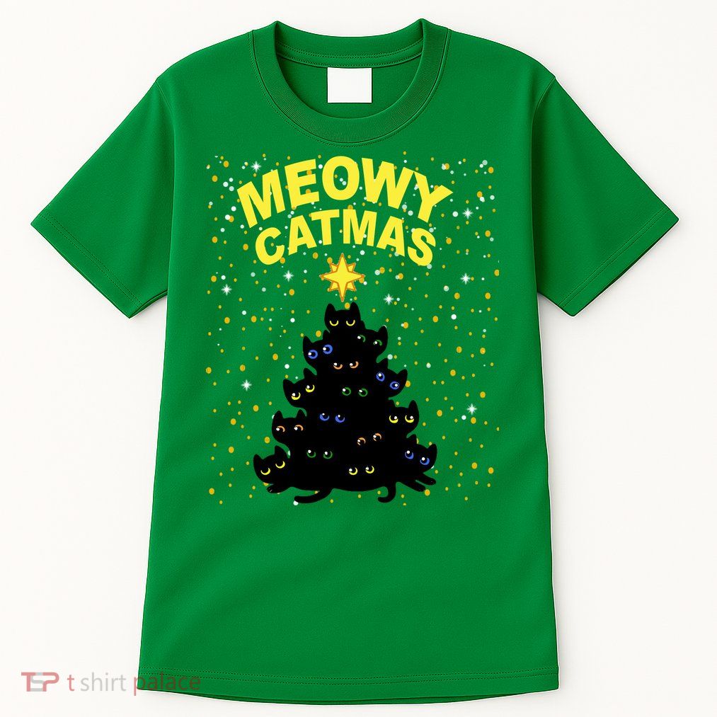 Meowy Christmas Tall T-Shirt