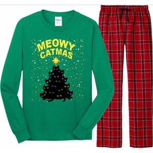 Meowy Christmas Long Sleeve Pajama Set