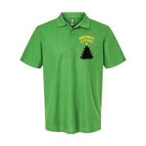 Meowy Christmas Softstyle Adult Sport Polo