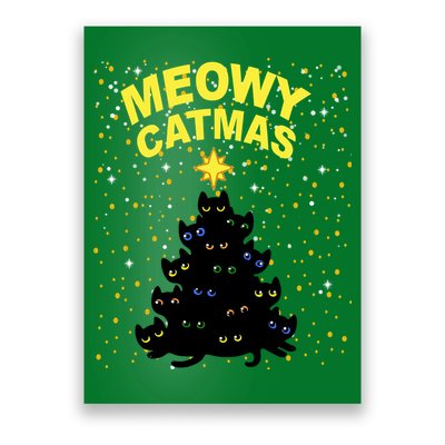 Meowy Christmas Poster